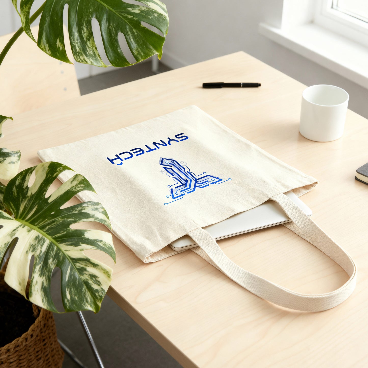 Cotton Canvas Tote Bags with Custom Full Color Print