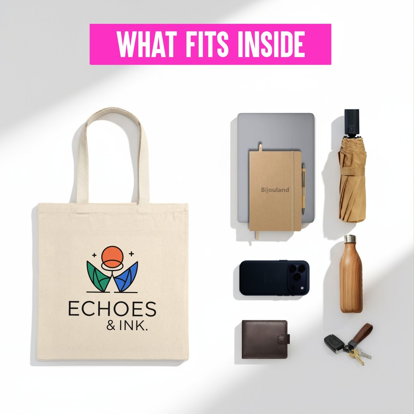 Cotton Canvas Tote Bags with Custom Full Color Print