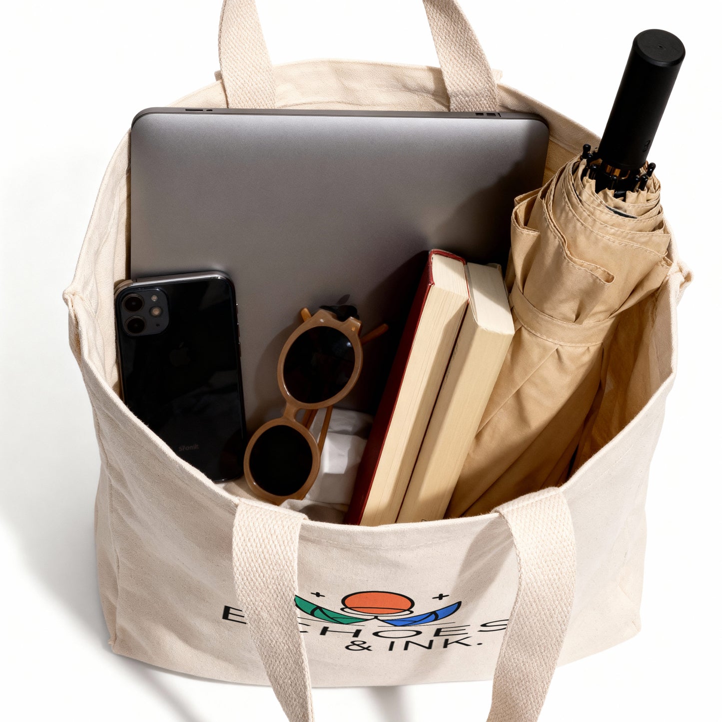 Cotton Canvas Tote Bags with Custom Full Color Print