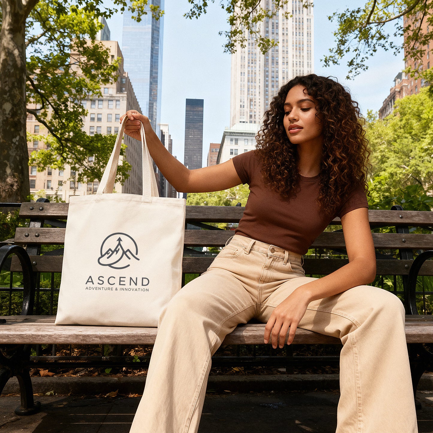 Cotton Canvas Tote Bags with Custom Full Color Print