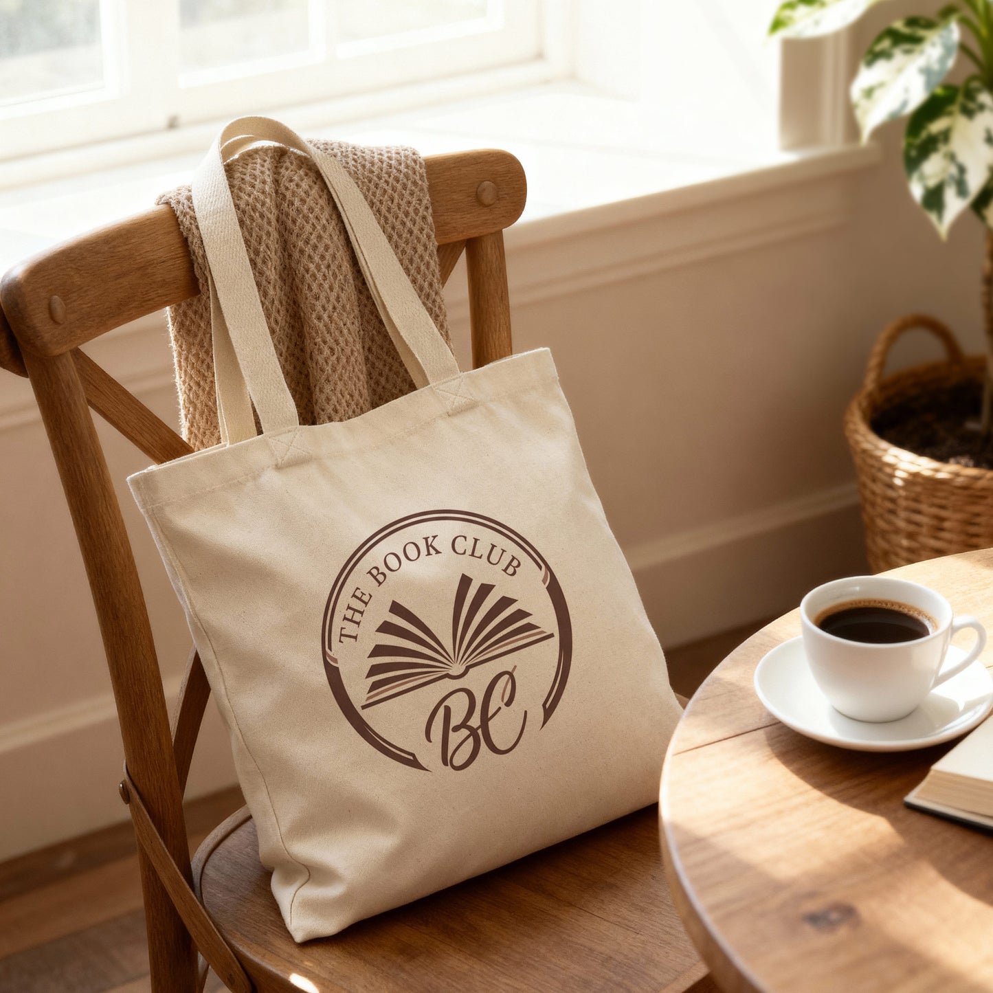 Cotton Canvas Tote Bags with Custom Full Color Print