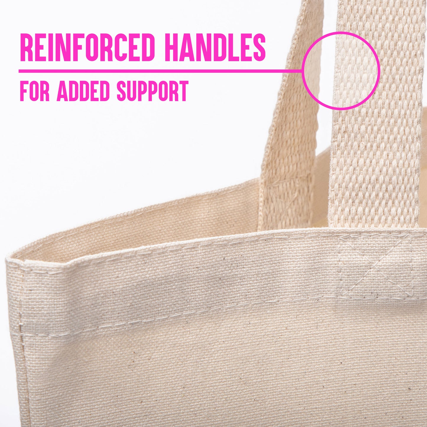Cotton Canvas Tote Bags with Custom Full Color Print