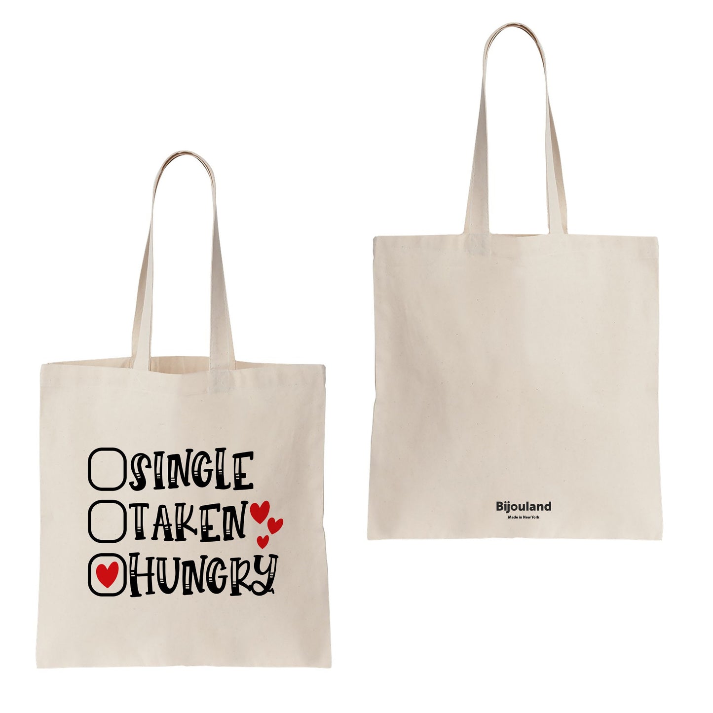 Sustainable Bag Reusable Grocery Bag - Eco Friendly Cotton Tote bag , Hungry Funny Reusable Shopping Bag, Canvas Tote Bags with Print