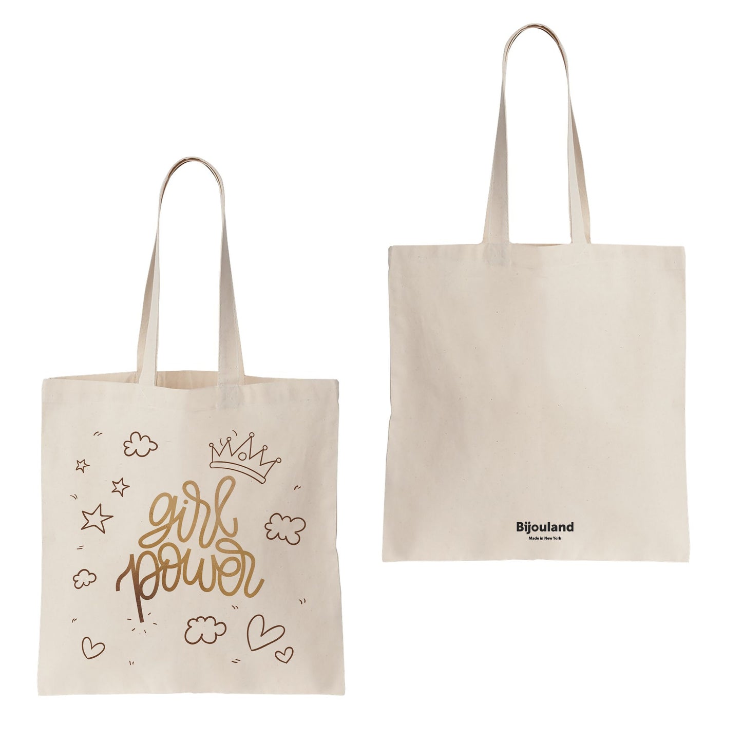 Girl Power Tote Bag Reusable Cotton Bag Mothers Day Bag, Mom Gifts, Mommy Gift, Gift for Mom, Gift for Mother, Feminist Gift Empowerment Bag