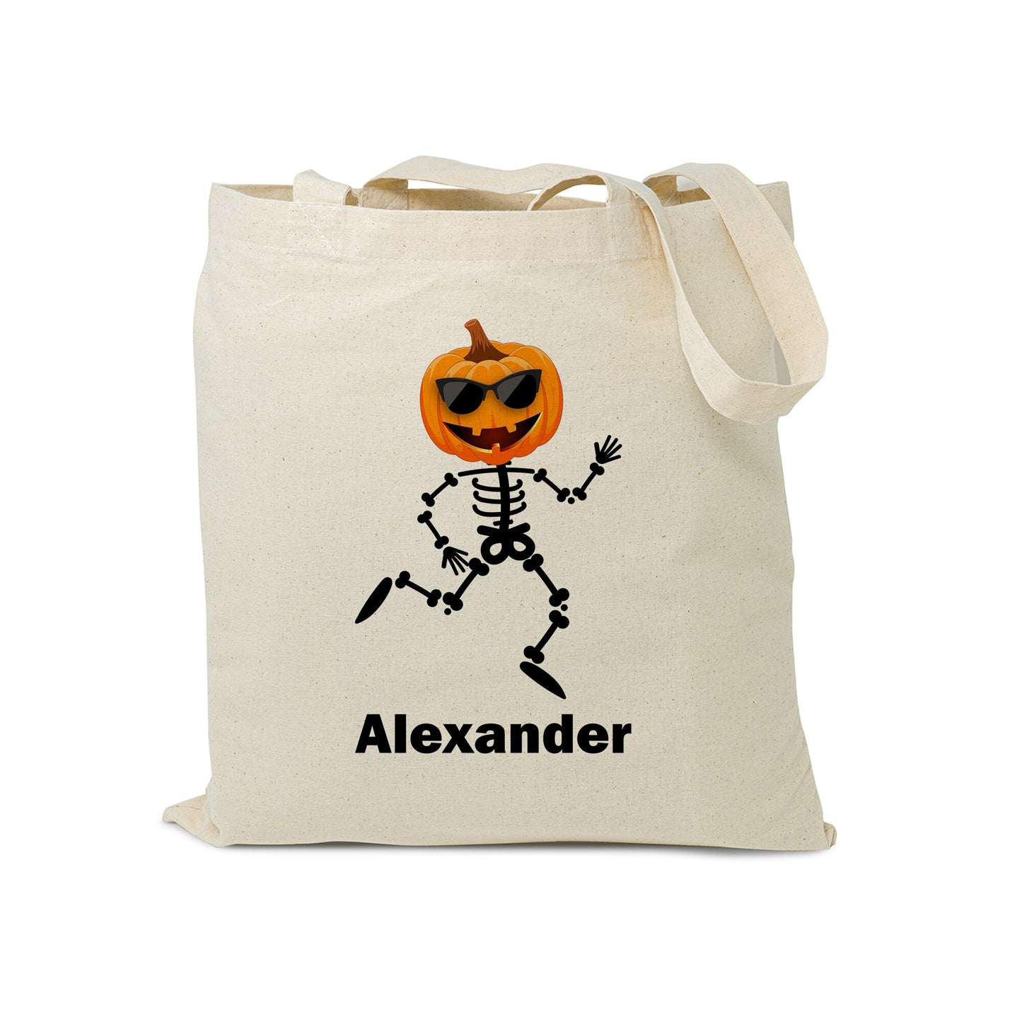 Personalized Halloween Tote Bag, Custom Trick or Treat Bags, Halloween Candy Bags, Custom Name Bags for Kids and Adults