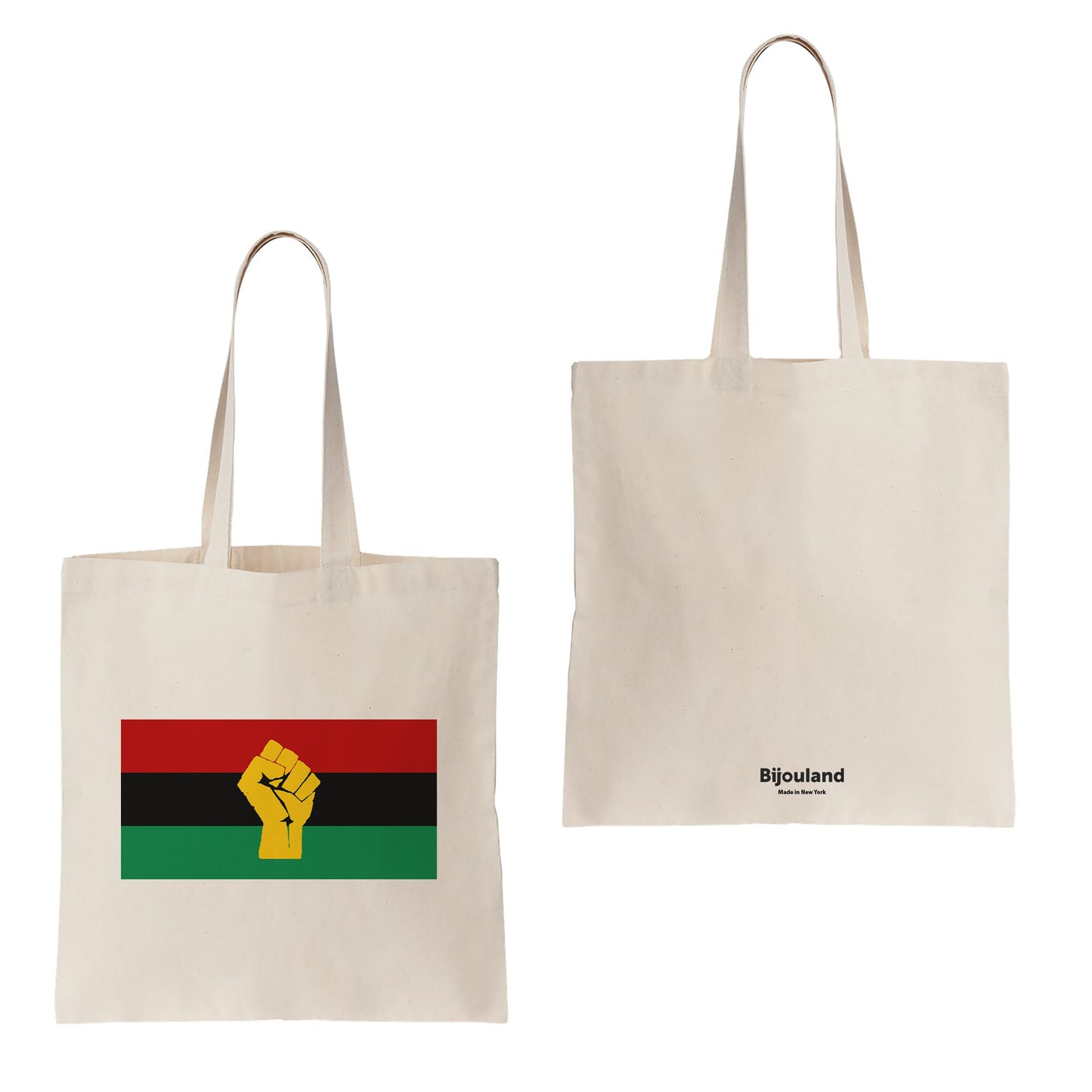 Pan African Flag Tote Bag, Black History Month Gift, Black Lives Matter Canvas Bag, Reusable Cotton Bag, Black History Bag, Shopping Bag