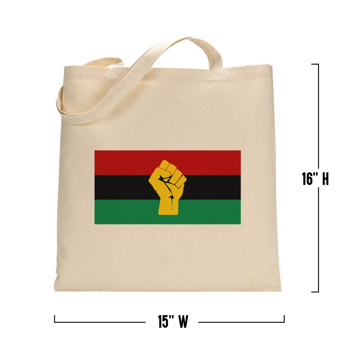 Pan African Flag Tote Bag, Black History Month Gift, Black Lives Matter Canvas Bag, Reusable Cotton Bag, Black History Bag, Shopping Bag