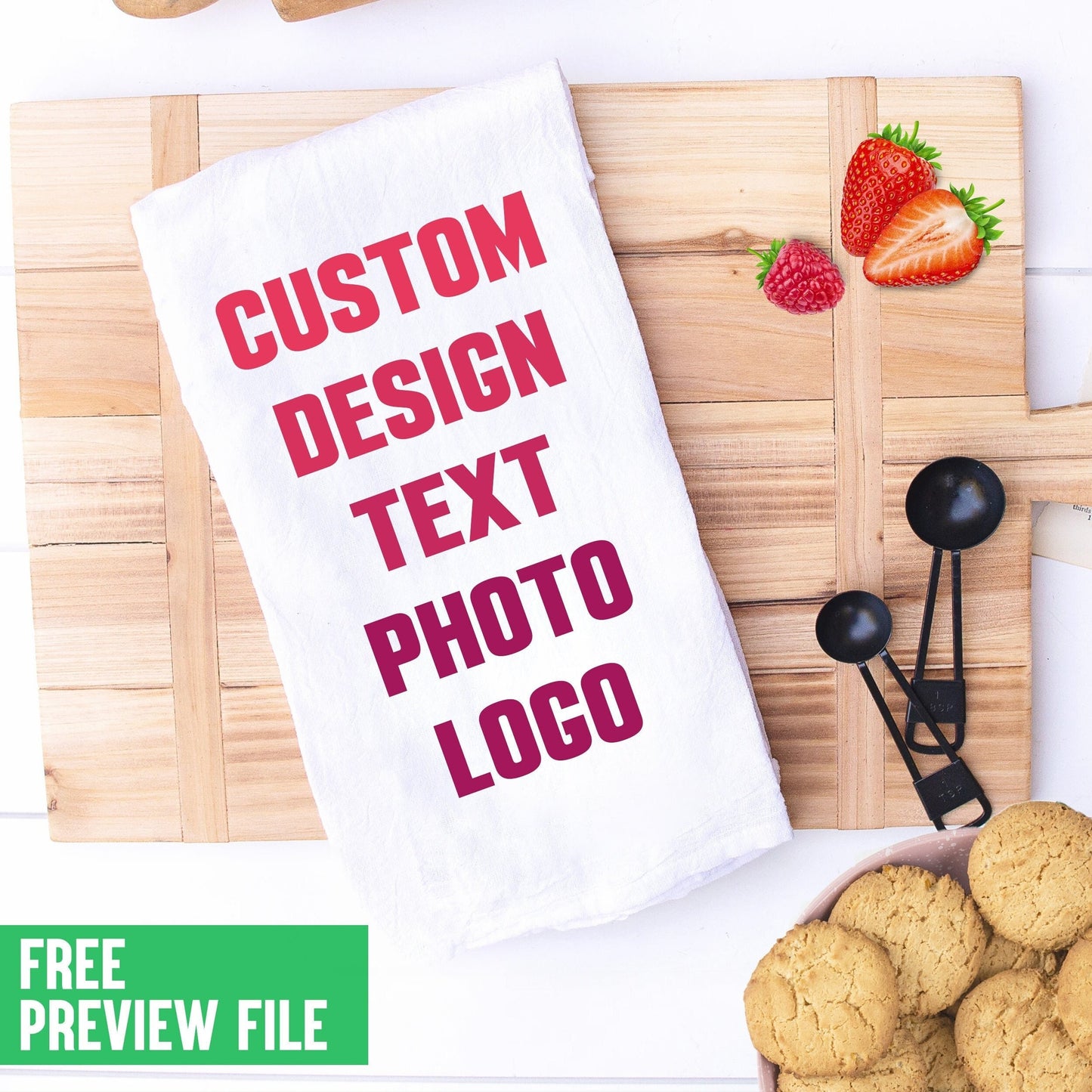 Personalized Kitchen Tea Towel, Custom kitchen towel with Recipe, Personalized Kitchen Towels White Flour Sack Cotton, Tea towel gift