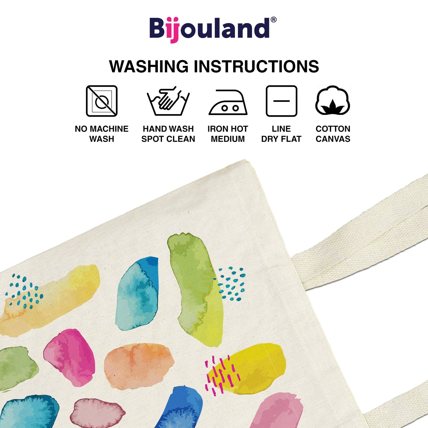 Personalized Canvas Tote Bag with Custom Name - Eco-Friendly Shopping Bag