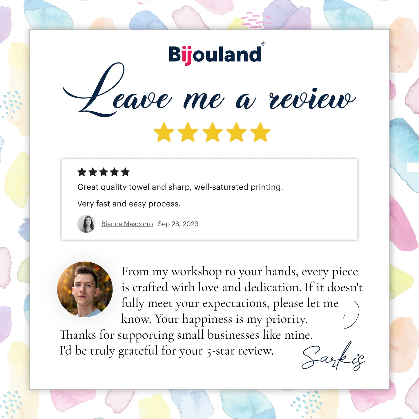 Personalized Kitchen Towel With Child Drawing - Mother's Day Gift Idea - Child Artwork Tea Towel - Personalized Gift