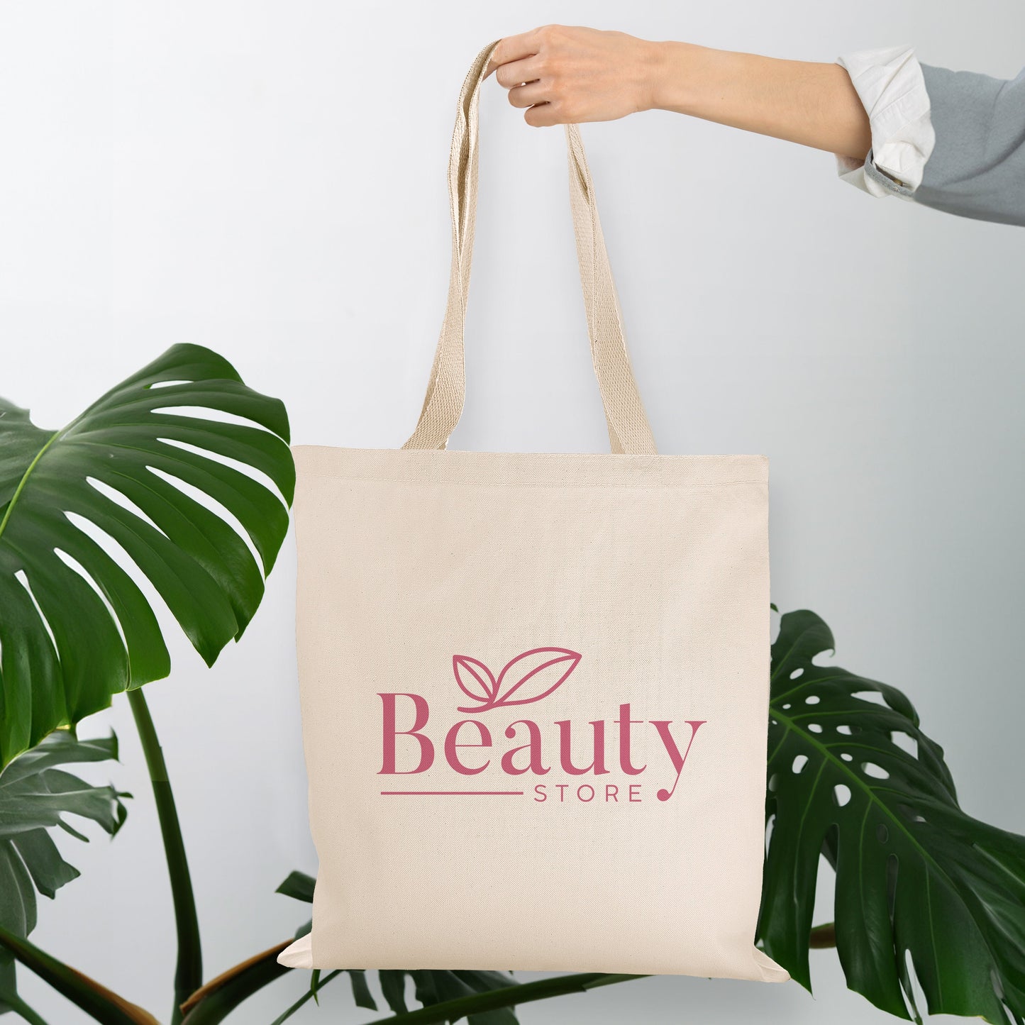 Custom Tote Bags, Cotton Canvas Tote Bag - Full Color Print, Eco friendly Personalized Gift Bag, Natural Color - 15x16 Inches
