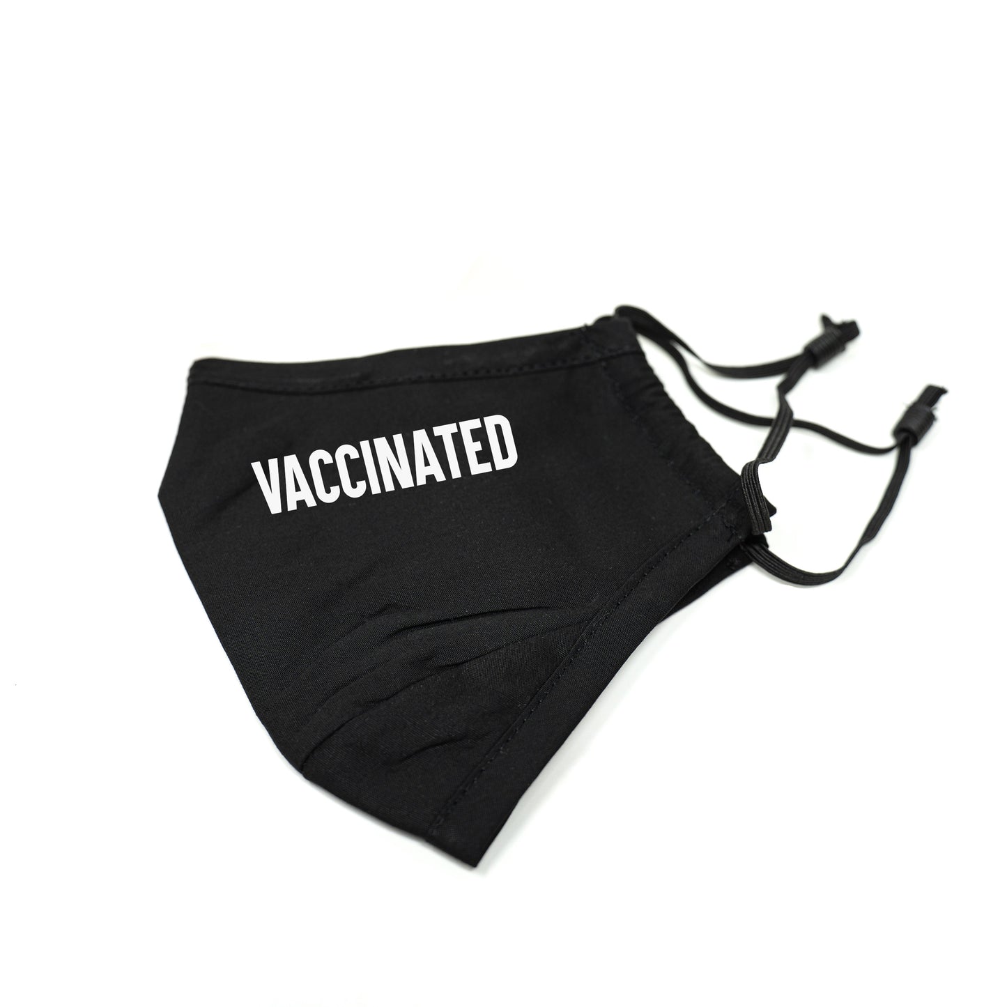 Vaccinated Cotton Face Mask with Nose Wire and Filter Pocket, Washable with Adjustable Ear loops - 2 Filters Included