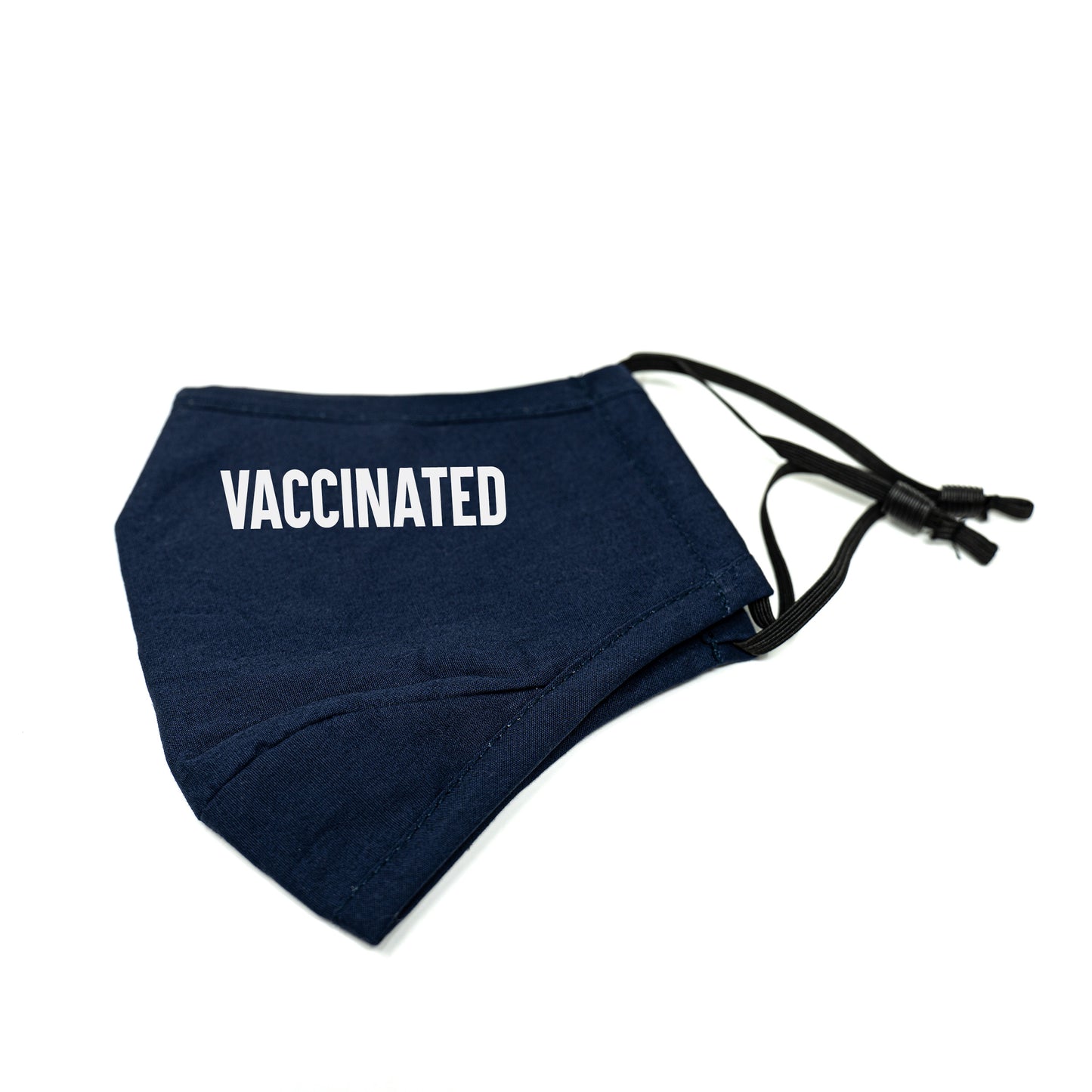 Vaccinated Cotton Face Mask with Nose Wire and Filter Pocket, Washable with Adjustable Ear loops - 2 Filters Included