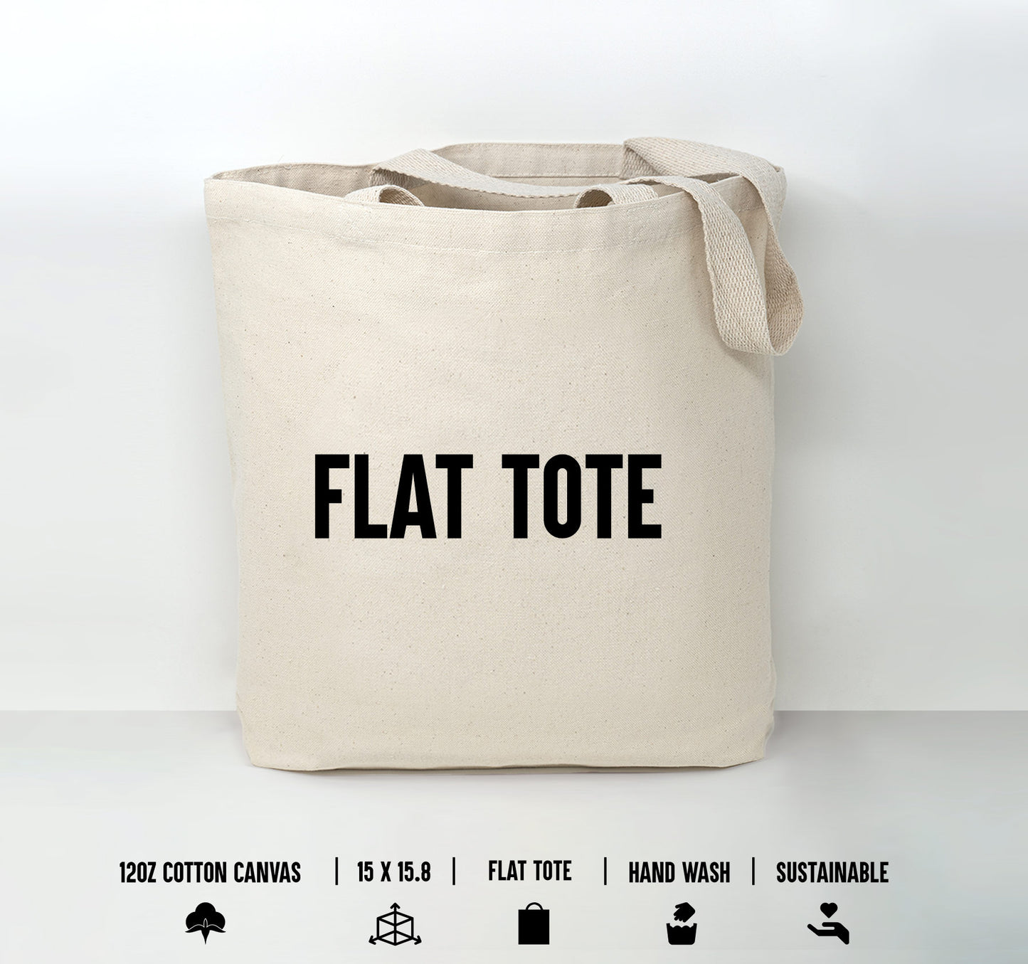 Cotton Canvas Tote Bags with Custom Full Color Print