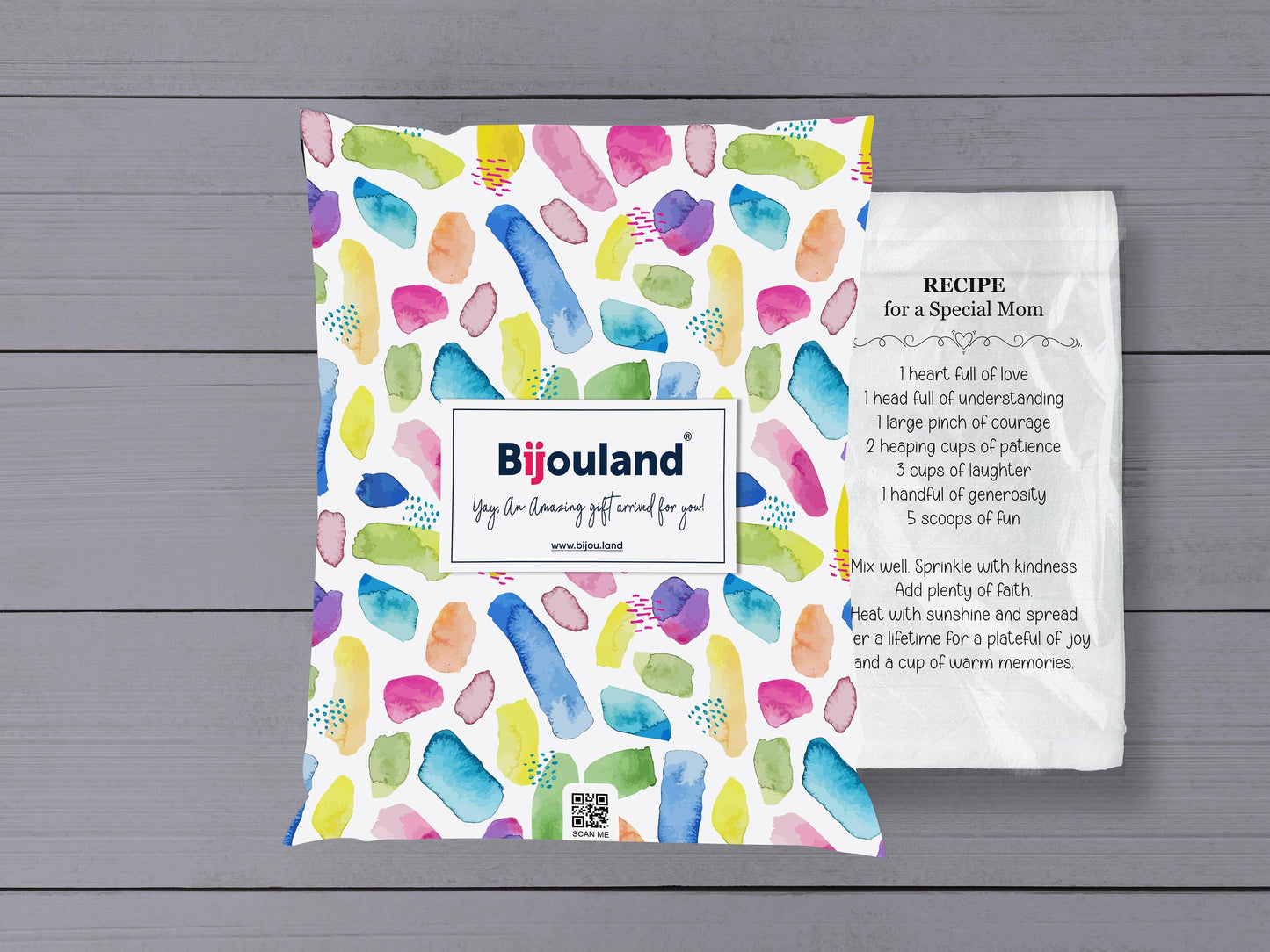 Mother's Day Gift Recipe Towel, Recipe Towel for a Special Mom - Flour Sack Kitchen Tea Towel