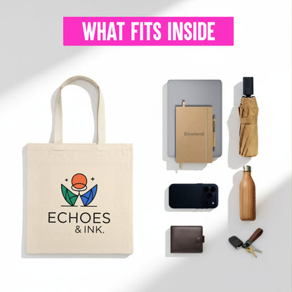 Cotton Canvas Tote Bags with Custom Full Color Print