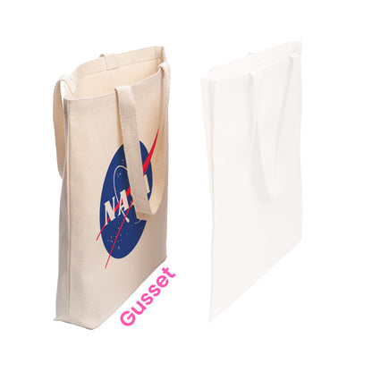 NASA Logo Tote Bag - Iconic Nasa Meatball Space Cotton Canvas Bag