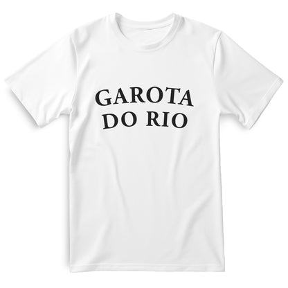 Garota Do Rio (Girl from Rio) Cotton T-Shirt, White