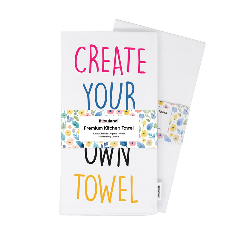 Personalized Kitchen Towels - organic cotton flour sack kitchen towel