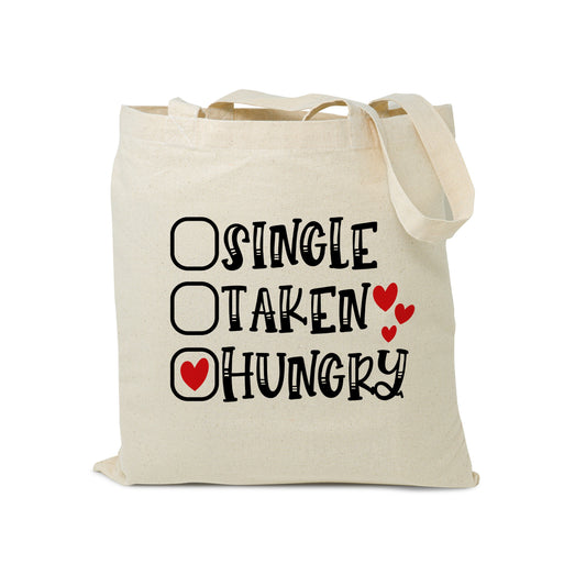 Sustainable Bag Reusable Grocery Bag - Eco Friendly Cotton Tote bag , Hungry Funny  Reusable Shopping Bag, Canvas Tote Bags with Print