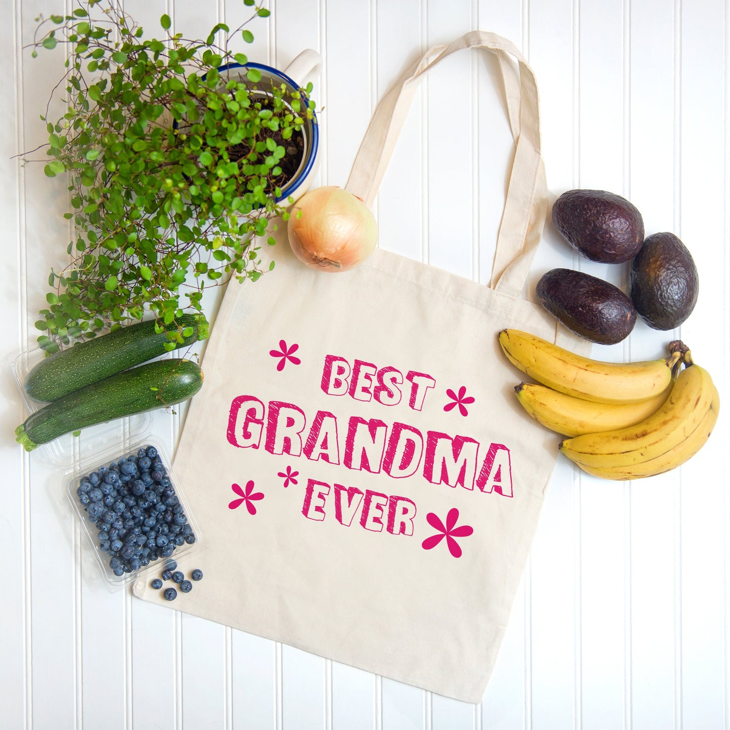 Best Grandma Ever Tote Bag, Grandma mothers day gift, Cotton Reusable Bag, Grandmother Gifts, Nana Gift, Granny Gift, Gifts for Grandma