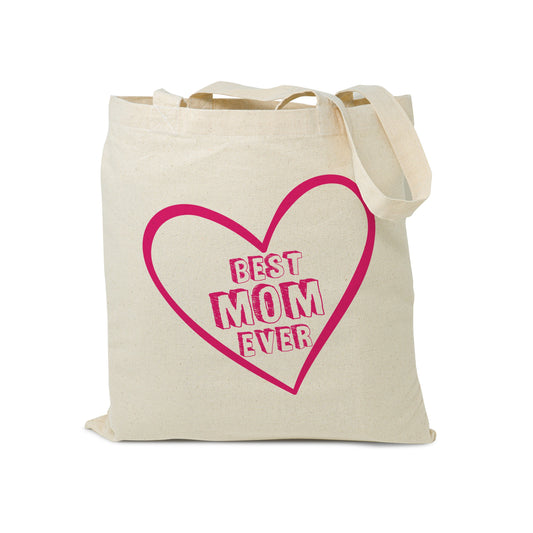 Best Mom Ever Tote Bag Eco Friendly Reusable Cotton Bag Mothers Day Bag, Mom Gifts, Mommy Gift, Gift for Mom, Mother’s Day Gift Tote Bag