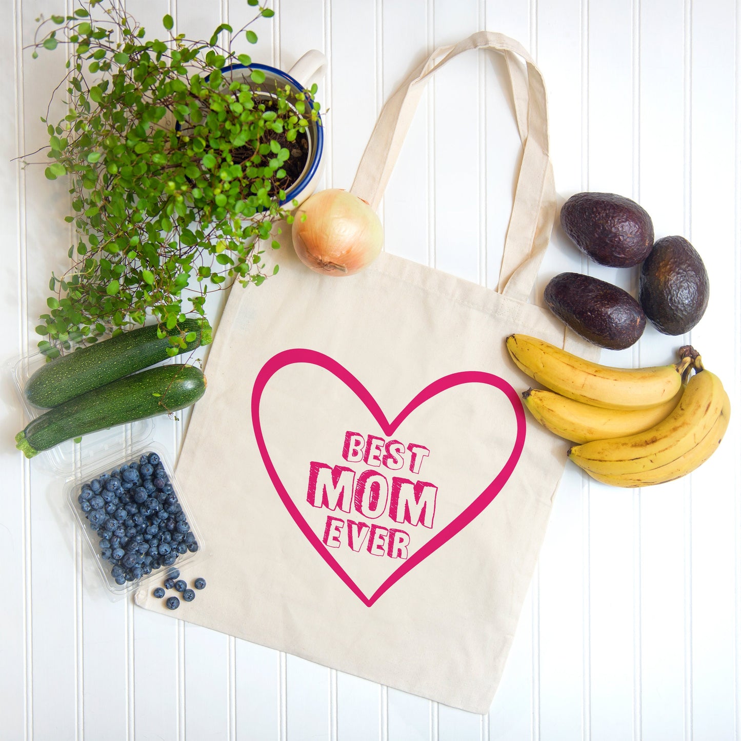 Best Mom Ever Tote Bag Eco Friendly Reusable Cotton Bag Mothers Day Bag, Mom Gifts, Mommy Gift, Gift for Mom, Mother’s Day Gift Tote Bag