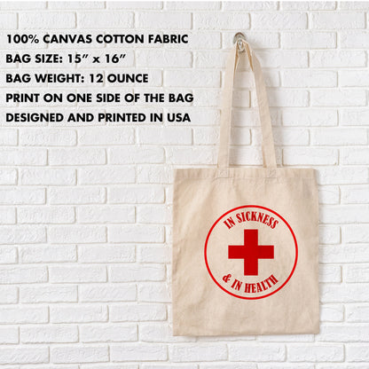 In Sickness and in Health Bag - Wedding favor bag Personalized Hangover kit Survival bag for Bachelorette Kit Wedding welcome guest gift bag