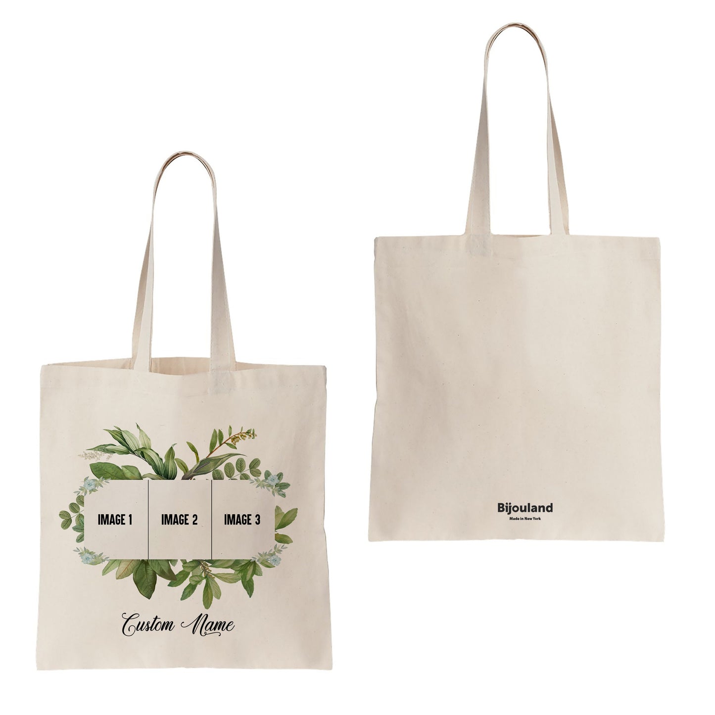 Custom Photo Bag  12oz tote bag, add photo, baby bag, Bridal Shower Tote, birthday custom Tote, Wedding Party Bag, Bridesmaid Bag,  Gift Bag