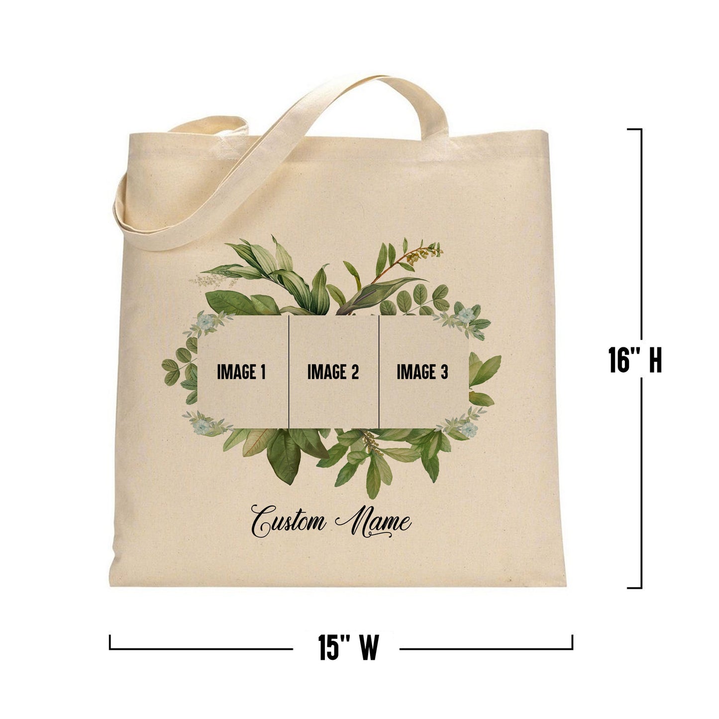 Custom Photo Bag  12oz tote bag, add photo, baby bag, Bridal Shower Tote, birthday custom Tote, Wedding Party Bag, Bridesmaid Bag,  Gift Bag