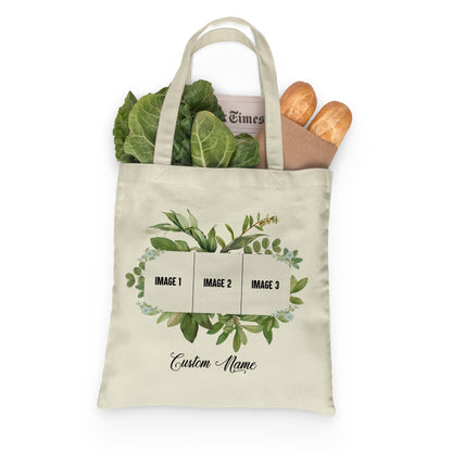 Custom Photo Bag  12oz tote bag, add photo, baby bag, Bridal Shower Tote, birthday custom Tote, Wedding Party Bag, Bridesmaid Bag,  Gift Bag