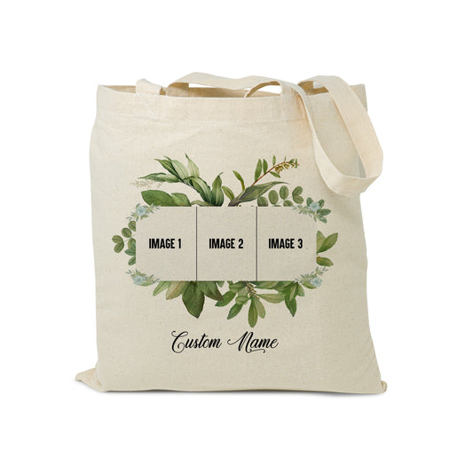 Custom Photo Bag  12oz tote bag, add photo, baby bag, Bridal Shower Tote, birthday custom Tote, Wedding Party Bag, Bridesmaid Bag,  Gift Bag