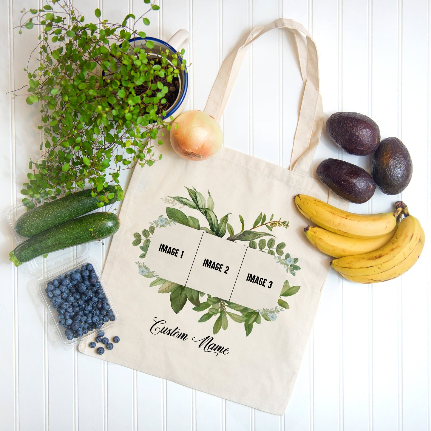 Custom Photo Bag  12oz tote bag, add photo, baby bag, Bridal Shower Tote, birthday custom Tote, Wedding Party Bag, Bridesmaid Bag,  Gift Bag