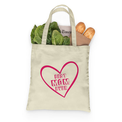 Best Mom Ever Tote Bag Eco Friendly Reusable Cotton Bag Mothers Day Bag, Mom Gifts, Mommy Gift, Gift for Mom, Mother’s Day Gift Tote Bag