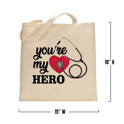 You are my hero Tote Bag Essential workers Superhero, Nurse Tote, Doctor Thank You Gift, Nurse Gift, Nurse Tote, Thank You Heroes