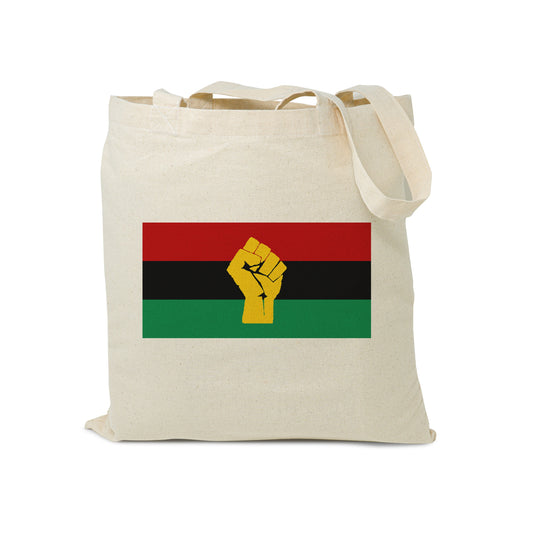 Pan African Flag Tote Bag, Black History Month Gift, Black Lives Matter Canvas Bag, Reusable Cotton Bag, Black History Bag, Shopping Bag
