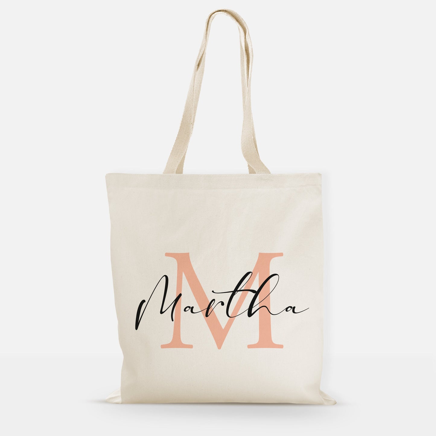 Personalized Monogram Tote Bag - Custom Tote - Name Tote - Name Initial Bag - Personalized Shopper Tote - Bridesmaid Gift - Wedding Gift