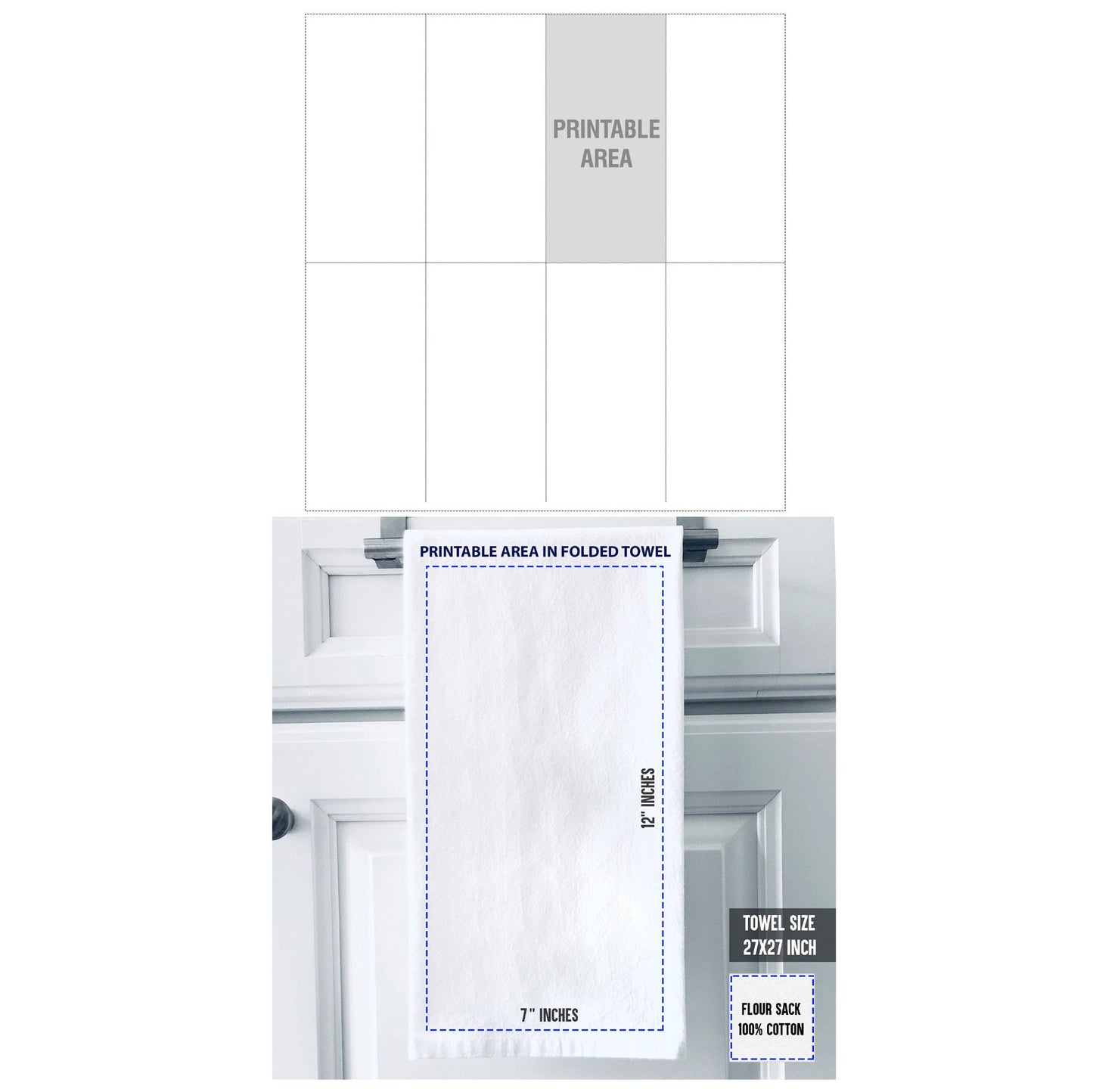 Personalized Kitchen Towel, Custom Tea towel, Photo Gift Towel, Custom Logo Towel, Personalized Tea Towel with Photo, Flour Sack Cotton