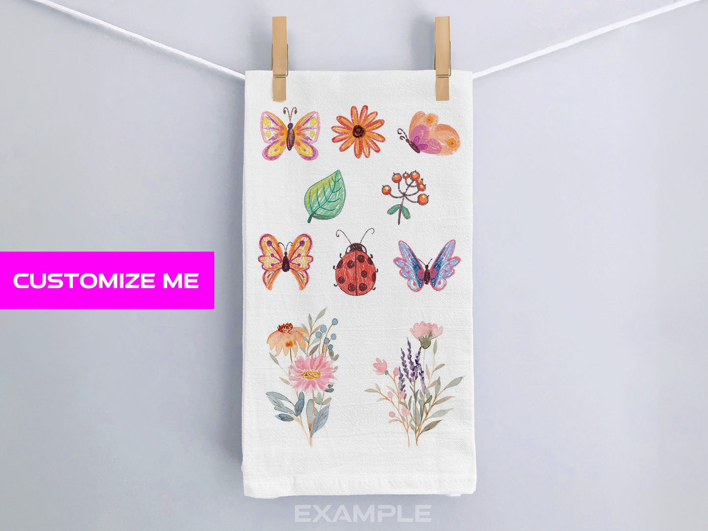 Personalized Kitchen Towel, Custom Tea towel, Photo Gift Towel, Custom Logo Towel, Personalized Tea Towel with Photo, Flour Sack Cotton