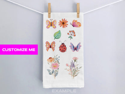 Personalized Kitchen Towel, Custom Tea towel, Photo Gift Towel, Custom Logo Towel, Personalized Tea Towel with Photo, Flour Sack Cotton