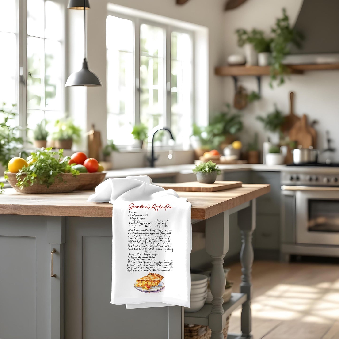 Personalized Handwritten Family Recipe Tea Towel - Mother's Day Gift Idea