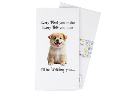 Personalized Pet Kitchen Towel, Personalized Dog Towel, Custom Pet Towel Every Meal You Make Every Bite - Funny Personalized Pet Lover Gift