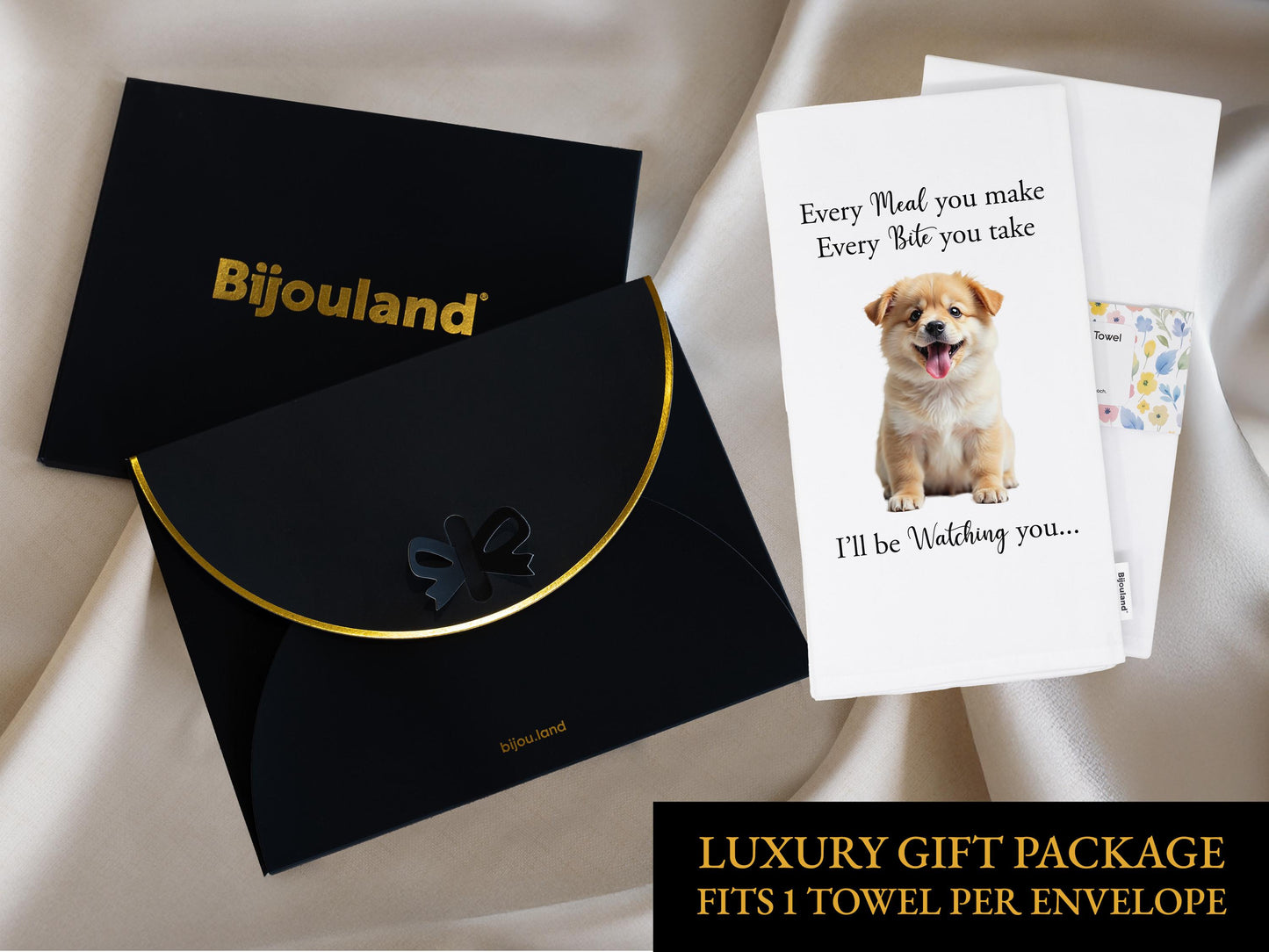 Personalized Pet Kitchen Towel, Personalized Dog Towel, Custom Pet Towel Every Meal You Make Every Bite - Funny Personalized Pet Lover Gift