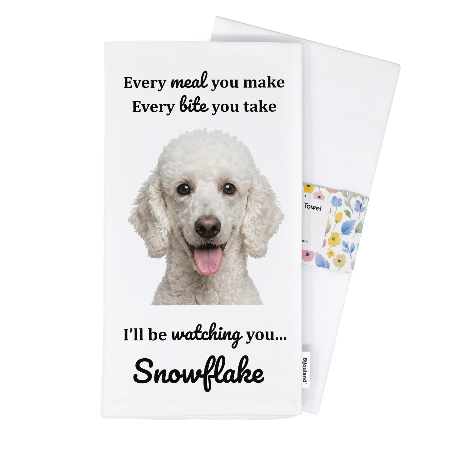 Personalized Pet Photo Kitchen Towel, Funny Pet Lover Gift