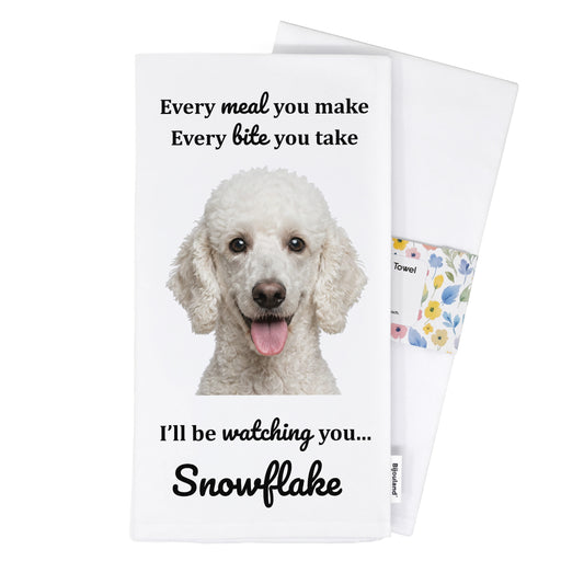 Personalized Pet Photo Kitchen Towel, Funny Pet Lover Gift