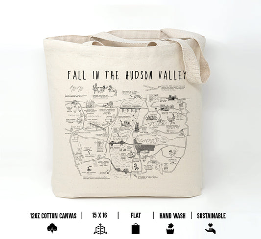 5 Custom Tote Bags, 1-Side Print,  12oz Canvas Cotton for Ian - Hudson Valley