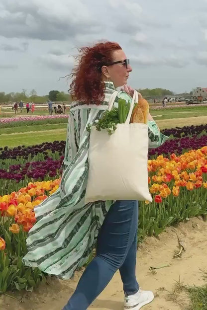 Custom Eco-Friendly Cotton Canvas Tote Bag - Full-Color Print - 15x16 inches  Sustainable 12oz Bag Personalized Logos, Photos, Text