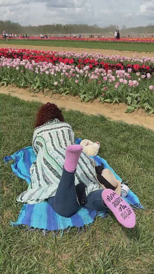 Wine Socks - If You Can Read This Bring Me Some Wine - Fuzzy Socks Unisex, Bachelorette Party, Easter Basket Stocking & Wine Tasting Gift