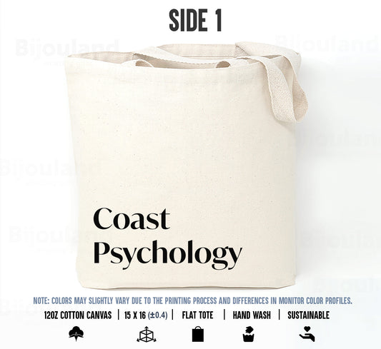 Custom Tote Bags, 2-Sided Print, 12oz Canvas Cotton, Natural Color, 15x16 Inches