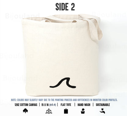 Custom Tote Bags, 2-Sided Print, 12oz Canvas Cotton, Natural Color, 15x16 Inches
